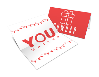 Business Cards Folded Full Color